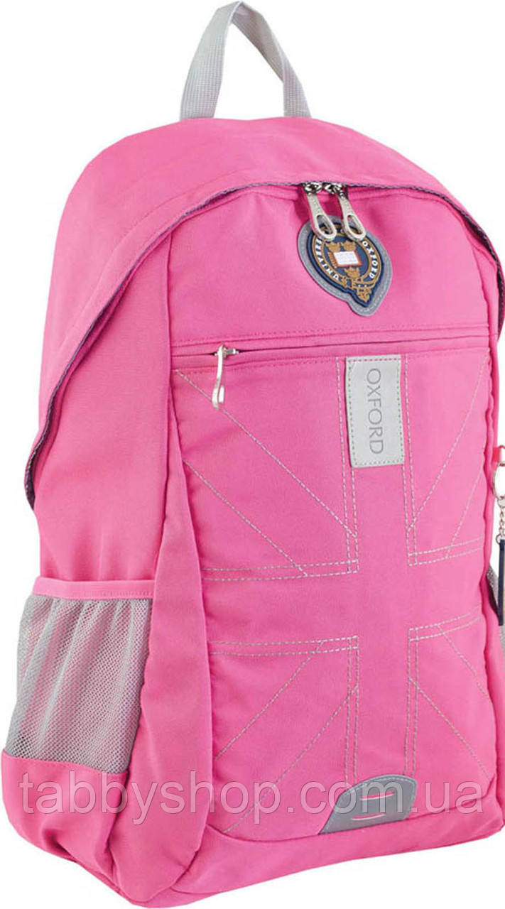 Рюкзак підлітковий "Yes" /554116/  OX 316, рожевий, 30.5*46.5*15.5  (1/20)