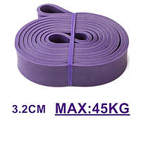 Фиолетовая резинка петля эспандер 2080 32мм 45кг max