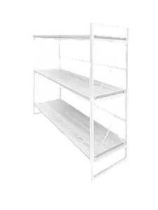 Стелаж на три полиці ST Loft 3, 800х300х870 мм Білий/Аляска