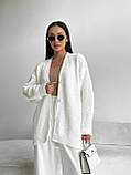 Жіночий в'язаний подовжений кардиган, фото 5