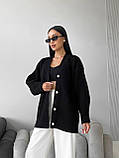Жіночий в'язаний подовжений кардиган, фото 6