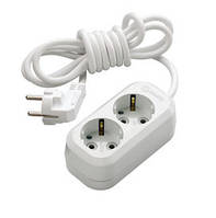 Подовжувач із/з 2 входи 3 метри, Makel із заземленням, у розетку, переноска, електричний Makel