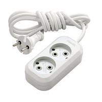 Подовжувач б/з 2 входи 5 метрів, Makel без заземлення, у розетку, переноска, електричний Makel