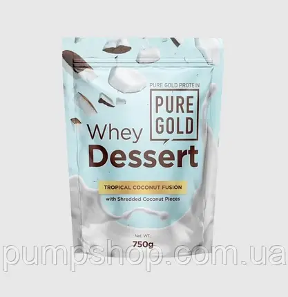 Сироватковий протеїн Pure Gold Whey Dessert 750 г ( кокос ), фото 2