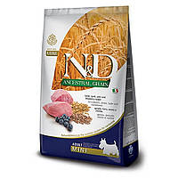 Farmina N&D Ancestral Grain Adult Mini низькозерновий корм для собак дрібних порід 7 кг (ягня з чорницею)