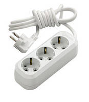 Подовжувач із/з 3 входи 3 метри, Makel із заземленням, у розетку, переноска, електричний Makel