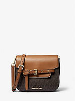 Женская сумка Michael KORS Emilia Small Logo Crossbody Bag (коричневая/brown) ОРИГИНАЛ