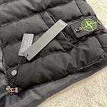 Чоловіча жилетка Stone безрукавка спортивна стильна Туреччина чорна | Жилет чоловічий. Живе фото, фото 2