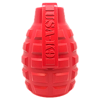 Прочная игрушка для лакомств USA-K9 - Grenade, red M