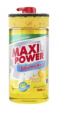 Засіб для миття посуду Maxi Power Лимон 1 л Німеччина 4823098400929