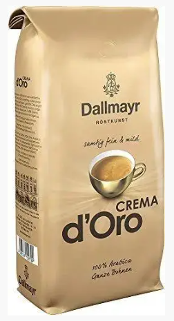 Кава Dallmayr Crema d'Oro у зернах 1 кг  100 % арабіка 4008167152729