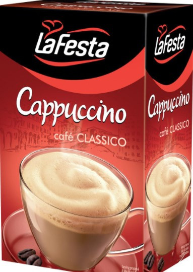 Капучино LaFesta Cappuccino classico 10 пакетиків коробка. УГОРЩИНА 5900910001256