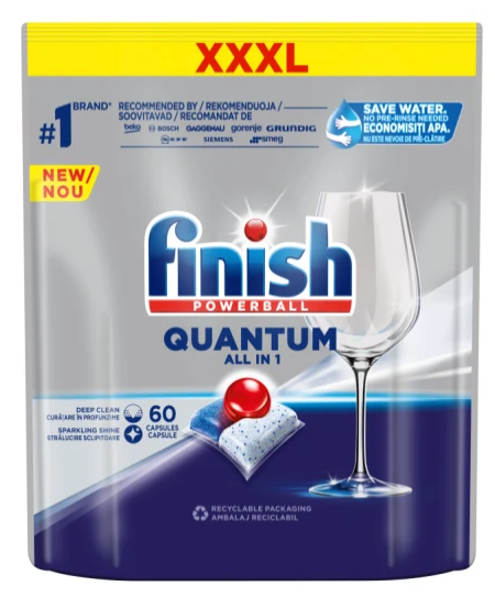 Таблетки для посудомийних машин FINISH Quantum Max Classic 60 шт 5908252004881