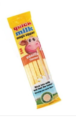 Трубочки для молока ваніль Quick Milk Magic Sipper Vanilla Flavourr 6гри 5шт 56071650631