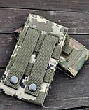 Тактичний чохол підсумок для телефону з Velcro панеллю для патчів, фото 3