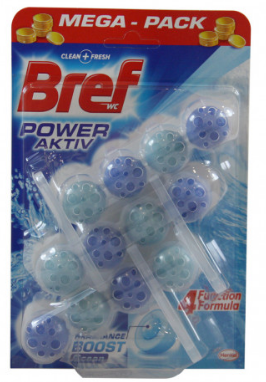 Туалетні блоки для унітазу Bref WC power active 3X50 gr. Ocean. . Угорщина