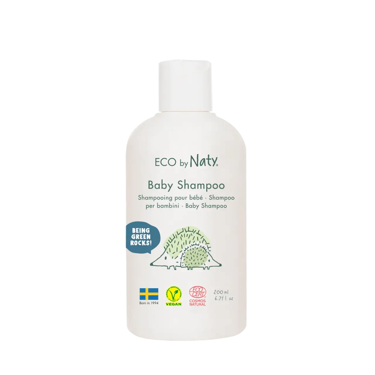 Дитячий шампунь для волосся “ECO BY NATY” 200мл