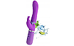 Багатофункціональний вібратор Lencent фіолетовий SILENT BUNNY VIBRATOR медичний силікон, фото 7