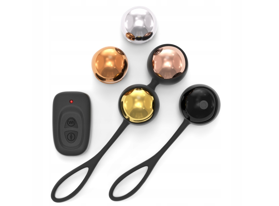 Стимулюючі кульки Dorcel Training Balls вібрують кулі гейші з пультом