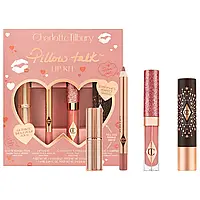 Набор для губ Charlotte Tilbury Pillow Talk Medium Lip Wardrobe Set (помада, карандаш, блеск, бальзам)