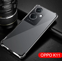 Чохол WXD силіконовий протиударний на OPPO K11 / прозорий, фото 4