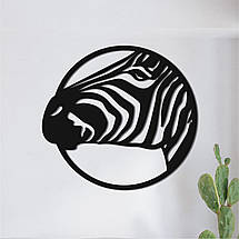 Панно декоративне картина на стіну Зебра LED 16 кольорів пульт 400х375 acr-p000114, фото 5