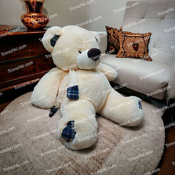 М'яка іграшка Ведмедик Барні 120 см Велика іграшка Плюшевий ведмедик на подарунок Красиві ведмедики персиковий