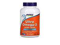 NOW Foods, Ultra Omega-3, 180 капсул, 500 ЕПК / 250 ДГК, Iherb