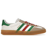 Женские крососвки Adidas x Gucci Gazelle White Green Red