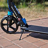 Дитячий самокат Scale Sports SS-25 Disc Чорно-синій (Резинова платформа), фото 5