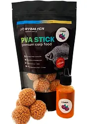 PVA Stick Rybalych Слива 300 гр 4 мм + Liquid 50мл (ПВА стик)