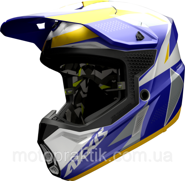 AXXIS WOLF Bandit C3 Matt Yellow, XS Мотошолом кросовий