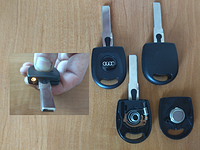 Заготовка ключа Ауди Audi c подсветкой (HU66)