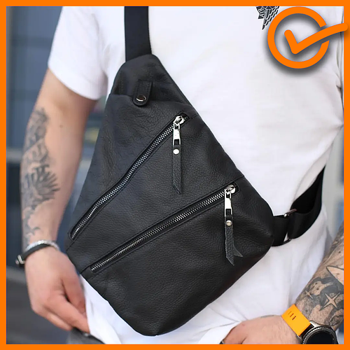 Купить Кожаные мужские барсетки и сумки из кожи, сумка через плечо ...