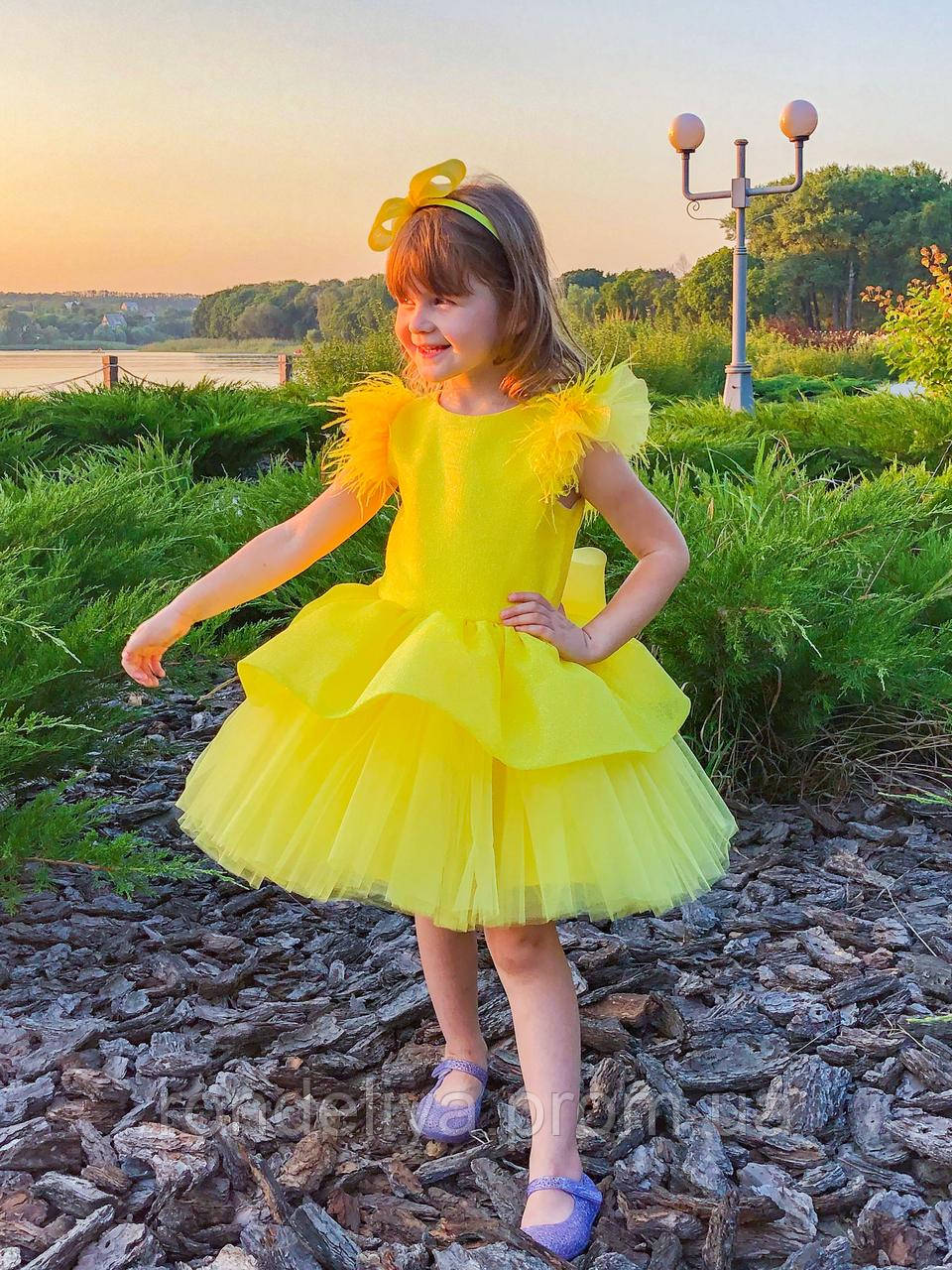 Дитяча сукня жовте на зріст 110 см