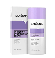 Солнцезащитный крем Lanbena Whitening UV Sunscreen Cream SPF 50+/PA+++ 40мл Purple от пигментации