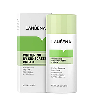 Солнцезащитный крем Lanbena Whitening UV Sunscreen Cream SPF 50+/PA+++ 40мл Purple от пигментации