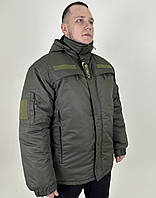 Куртка зимняя тактическая с липучками под шевроны Ultimatum Ranger Олива, размеры 44 46 48 50 52 54 56 58
