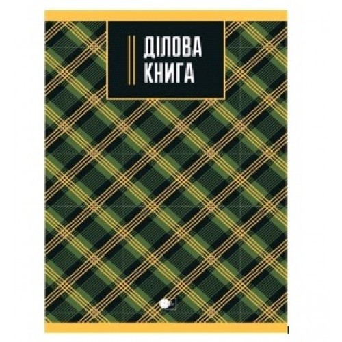 Ділова книга А4 96 арк Scottish plaid-3 обкладинка-тверда клітинка Зелена ТМ АртПринт (1)