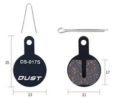 Колодки для дискових гальм DUST DS-17S