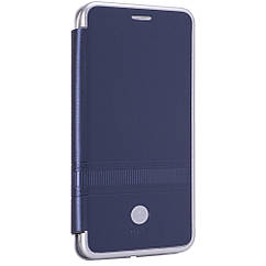 Leather Book Case — Samsung J4 Plus 2018(J415) — iMax L — Blue