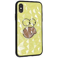 Romb Glass With Print TPU Case — Huawei P Smart 2019 ; Honor 10 Lite — Homer