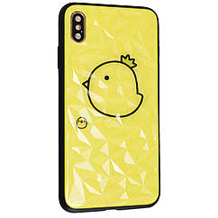 Romb Glass With Print TPU Case — Huawei P Smart 2019 ; Honor 10 Lite — Chiken