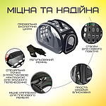 Сумка Переноска Для Невеликих Домашніх Тварин та Гризунів до 2 кг Складна Сумка Переносна Для Папуг Хом'ячків Шиншил 35*20 см, фото 4