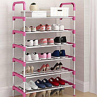 Полка для обуви Shoe Rack на 6 ярусов складная компактная