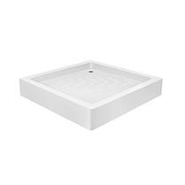 Набір Lidz душова кабіна Wawel SC90x90.SAT.LOW.FR, скло Frost 4 мм + піддон Mazur, фото 3