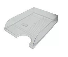 Лоток горизонтальний пластик КІП ЛГ-04 прозорий