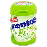 Жевательные драже с лаймом и мятой БЕЗ САХАРА Mentos Pure Fresh 60г Польша