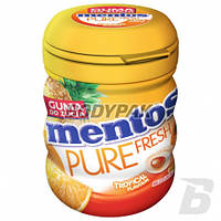 Жевательные драже с тропическими фруктами БЕЗ САХАРА Mentos Pure Fresh 60г Польша