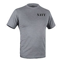 Футболка c рисунком NAVY Logo Grey Melange XL